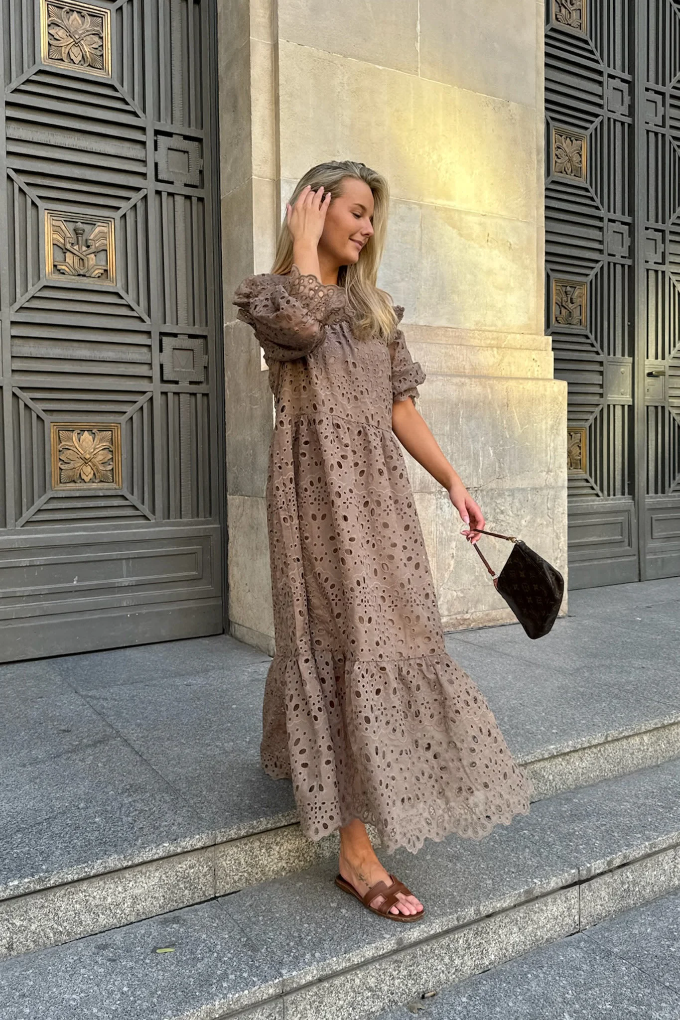 SigridIC Long Dress - Mocca - Image 7