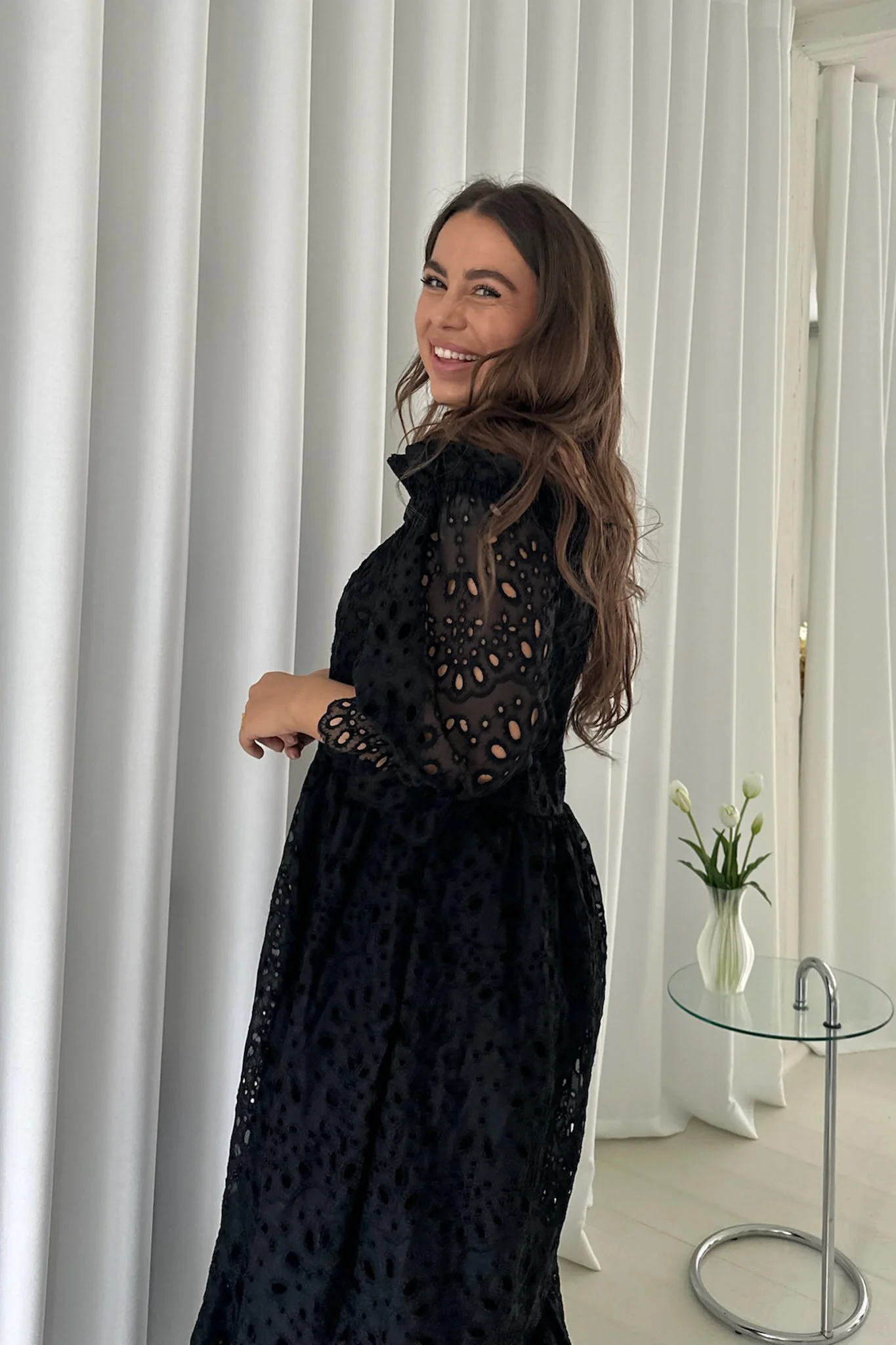 SigridIC Long Dress - Black - Image 7