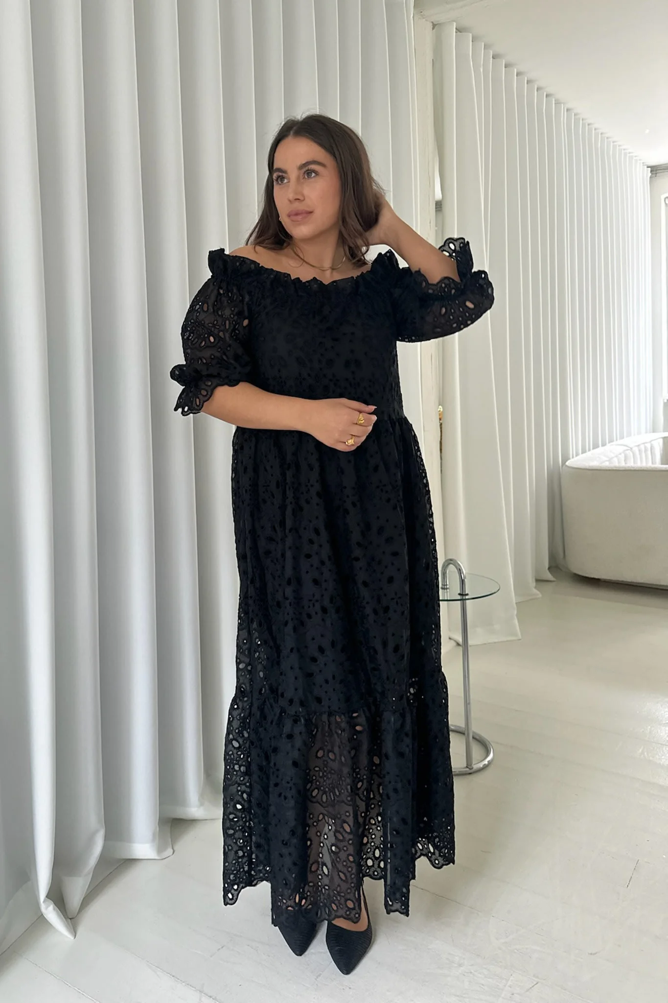 SigridIC Long Dress - Black - Image 9