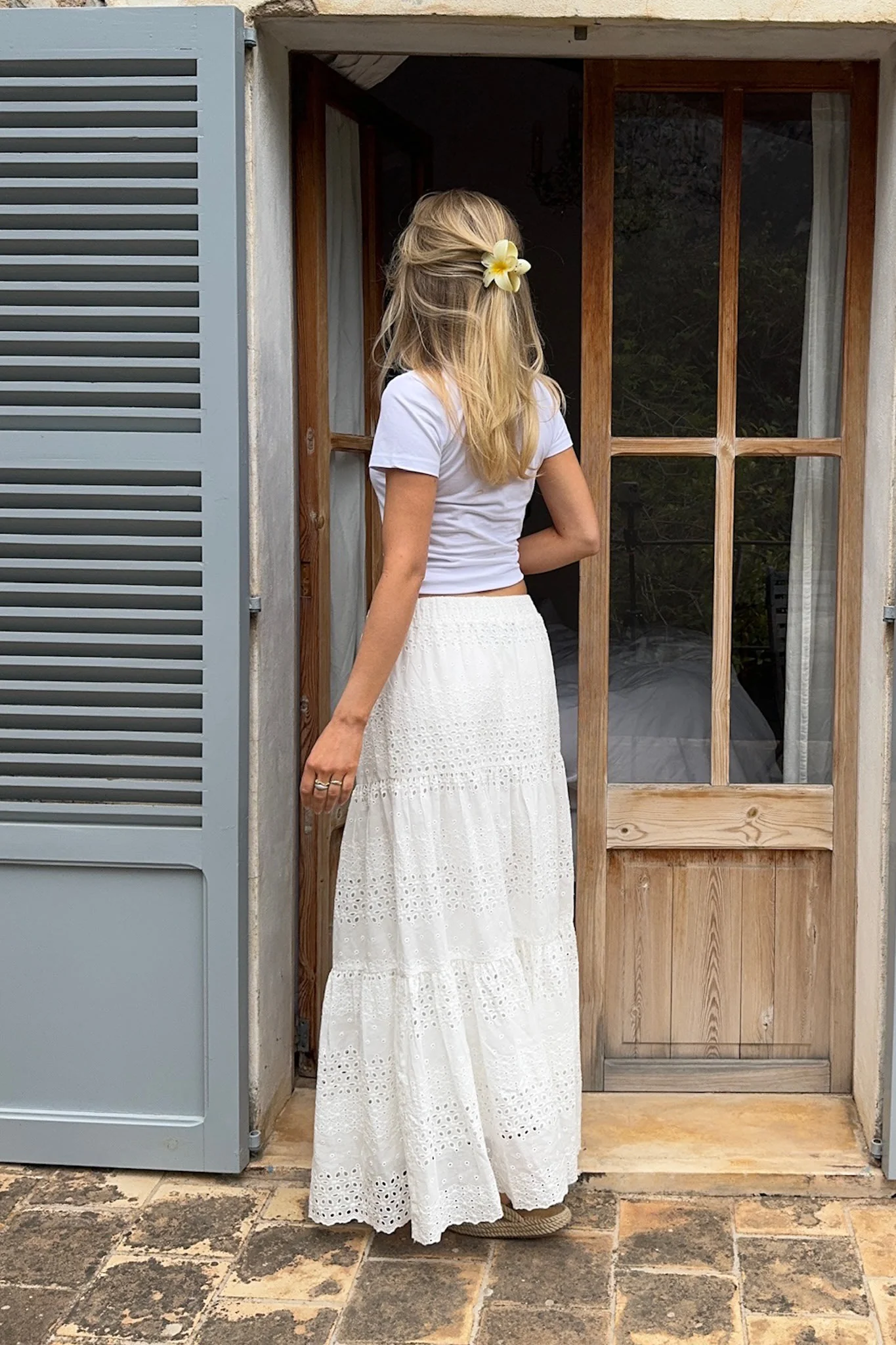 SofiaIC Long Skirt - White Lace - Image 3