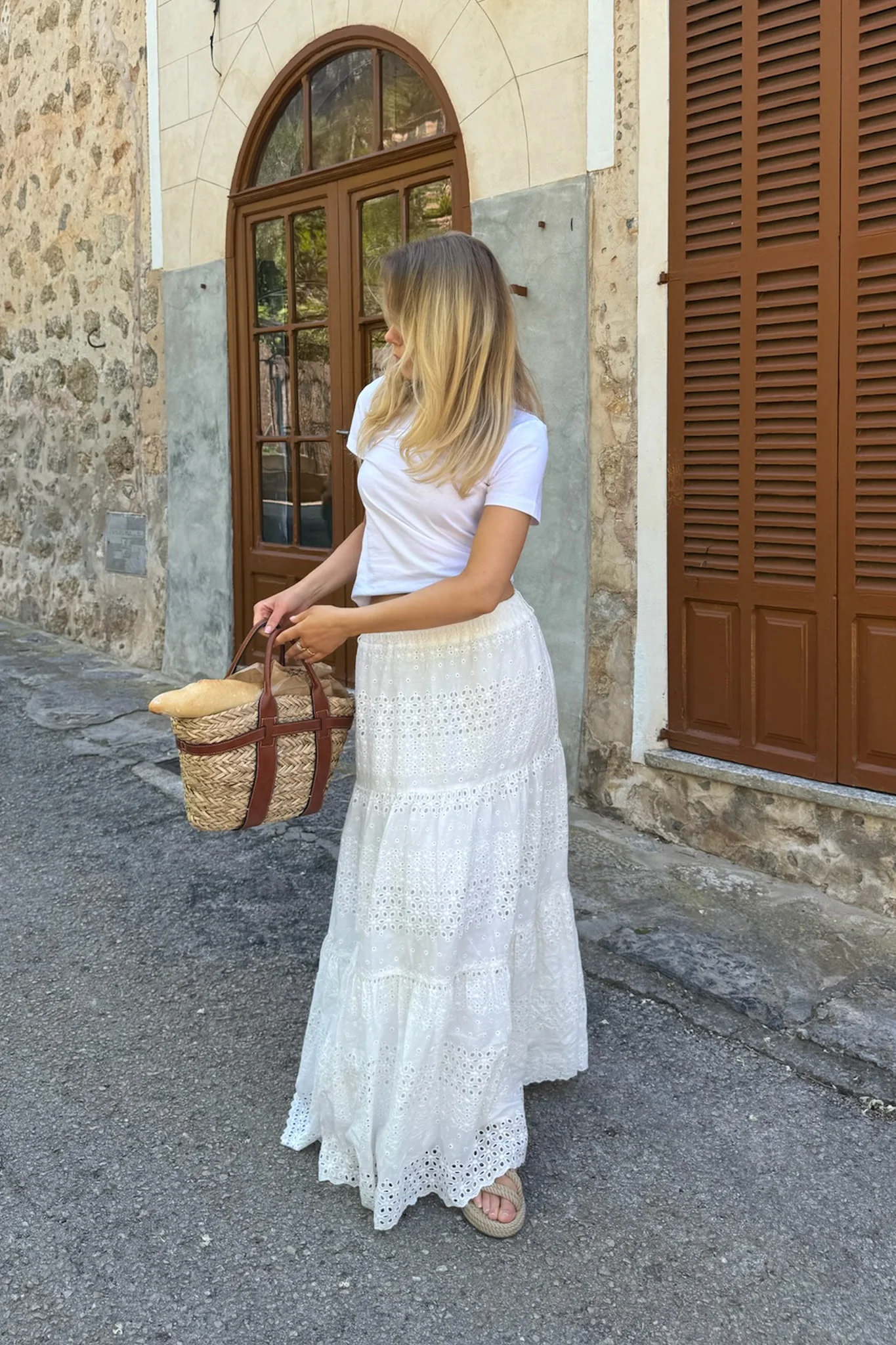 SofiaIC Long Skirt - White Lace - Image 4