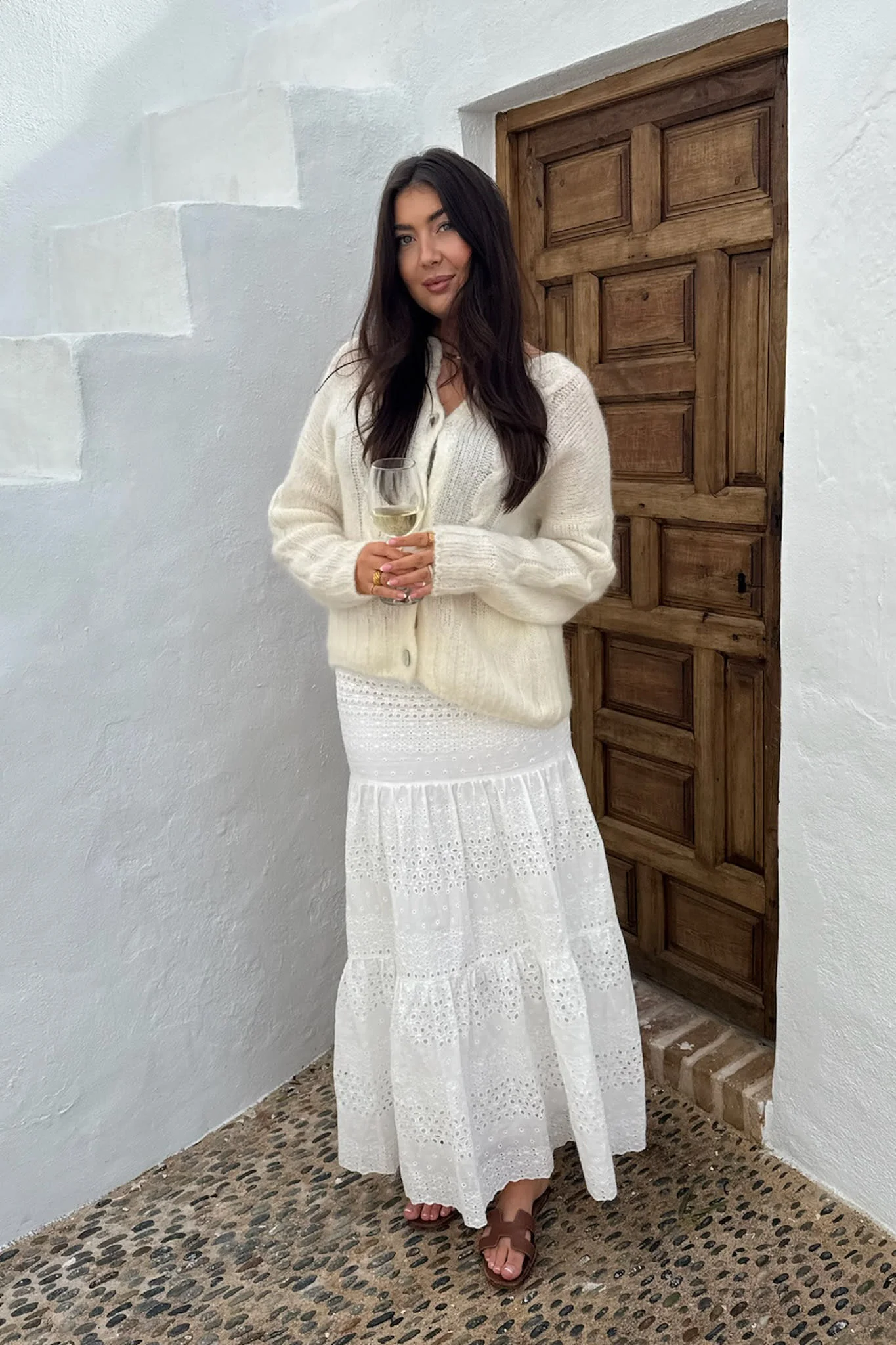 SofiaIC Long Skirt - White Lace - Image 9
