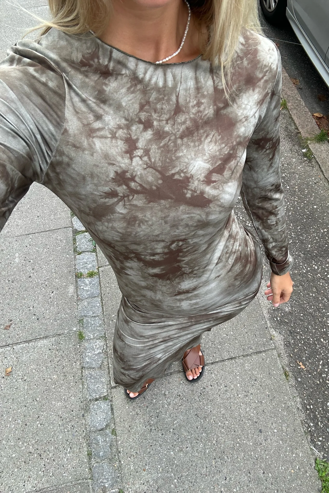 TheaIC Dress - Tie Dye Green - Image 9