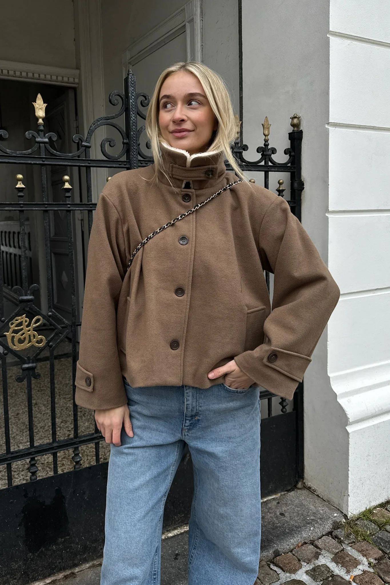 UlrikkeIC Teddy Jacket - Taupe