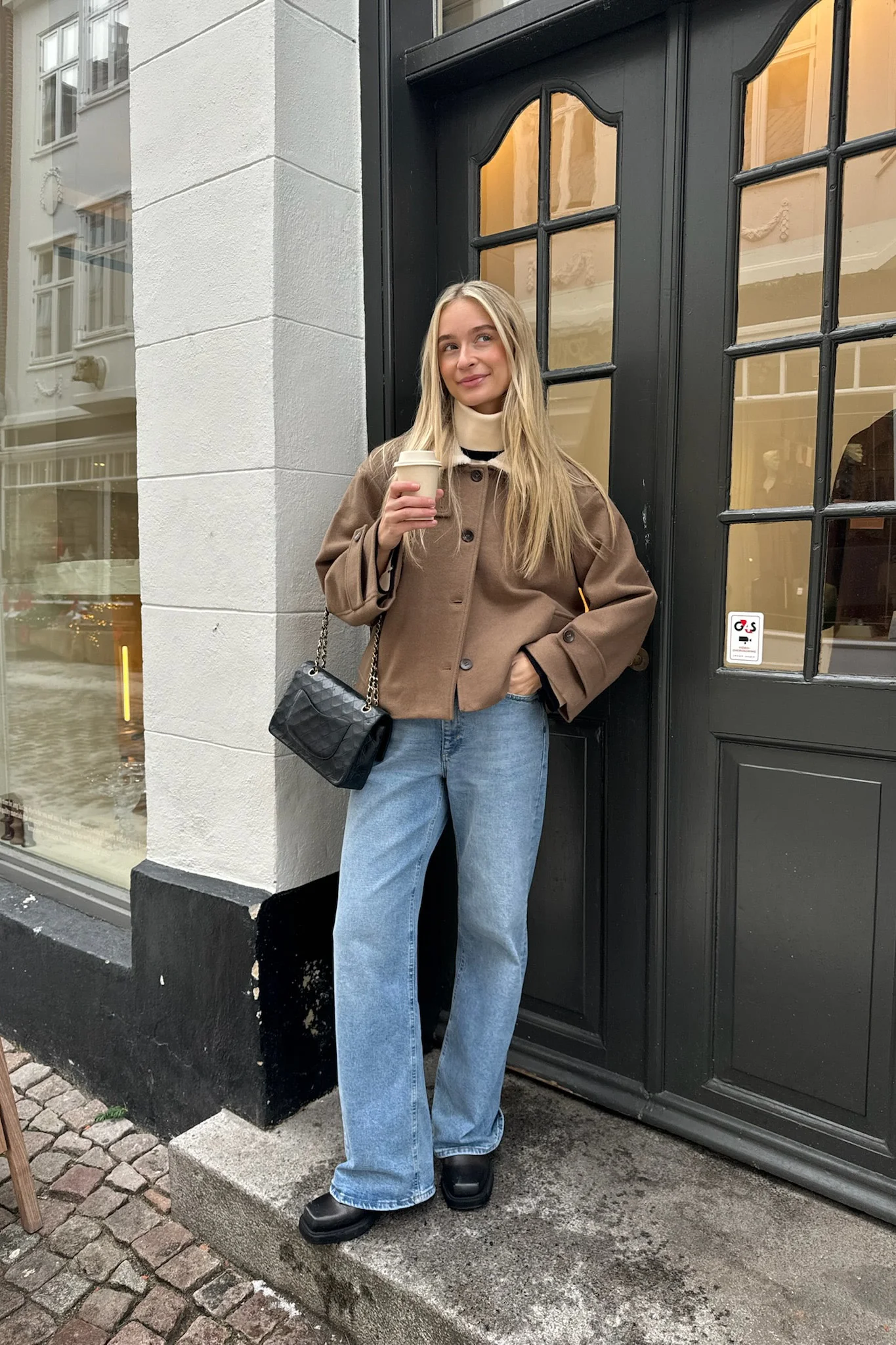 UlrikkeIC Teddy Jacket - Taupe - Image 4