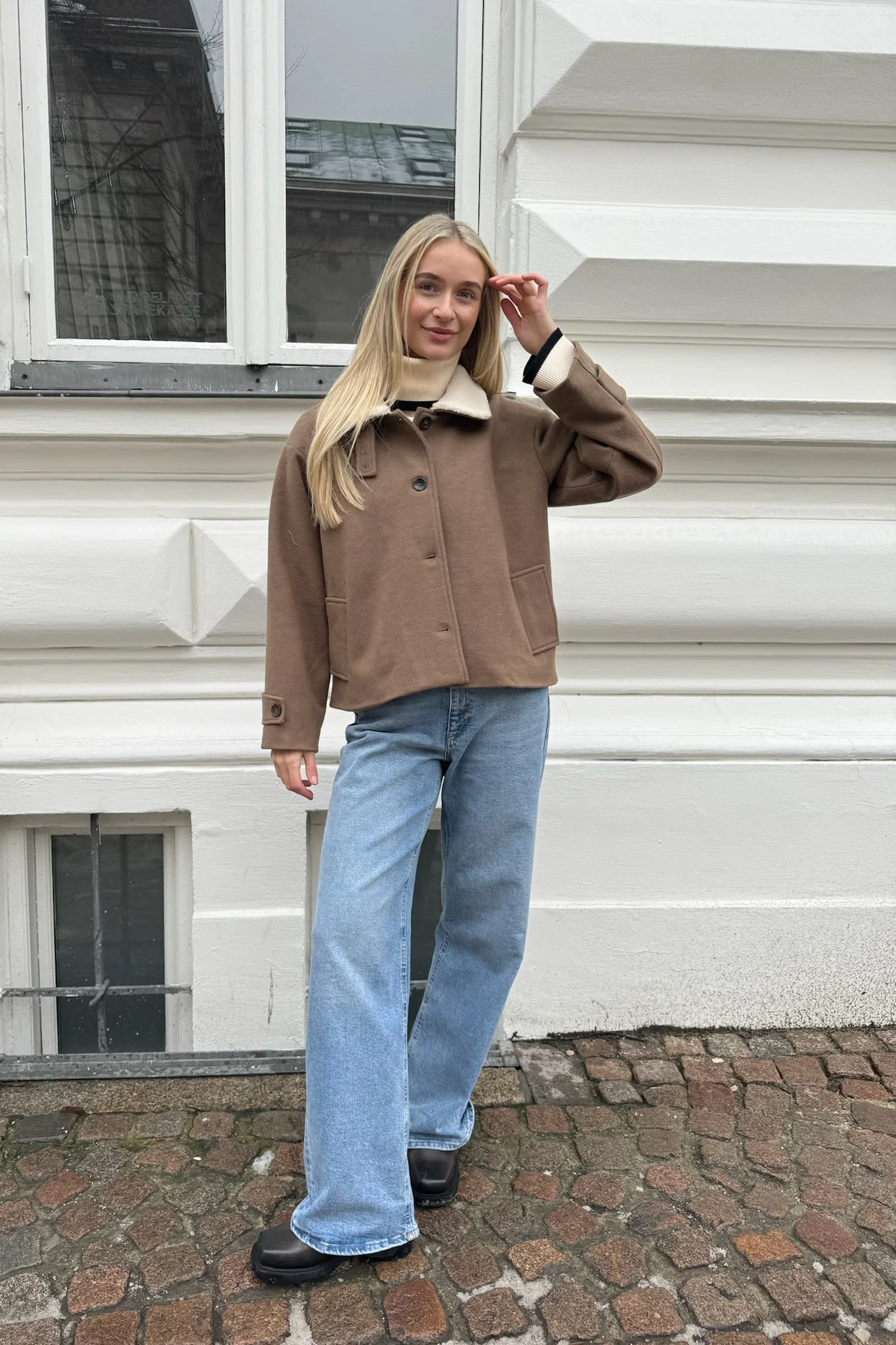 UlrikkeIC Teddy Jacket - Taupe - Image 5