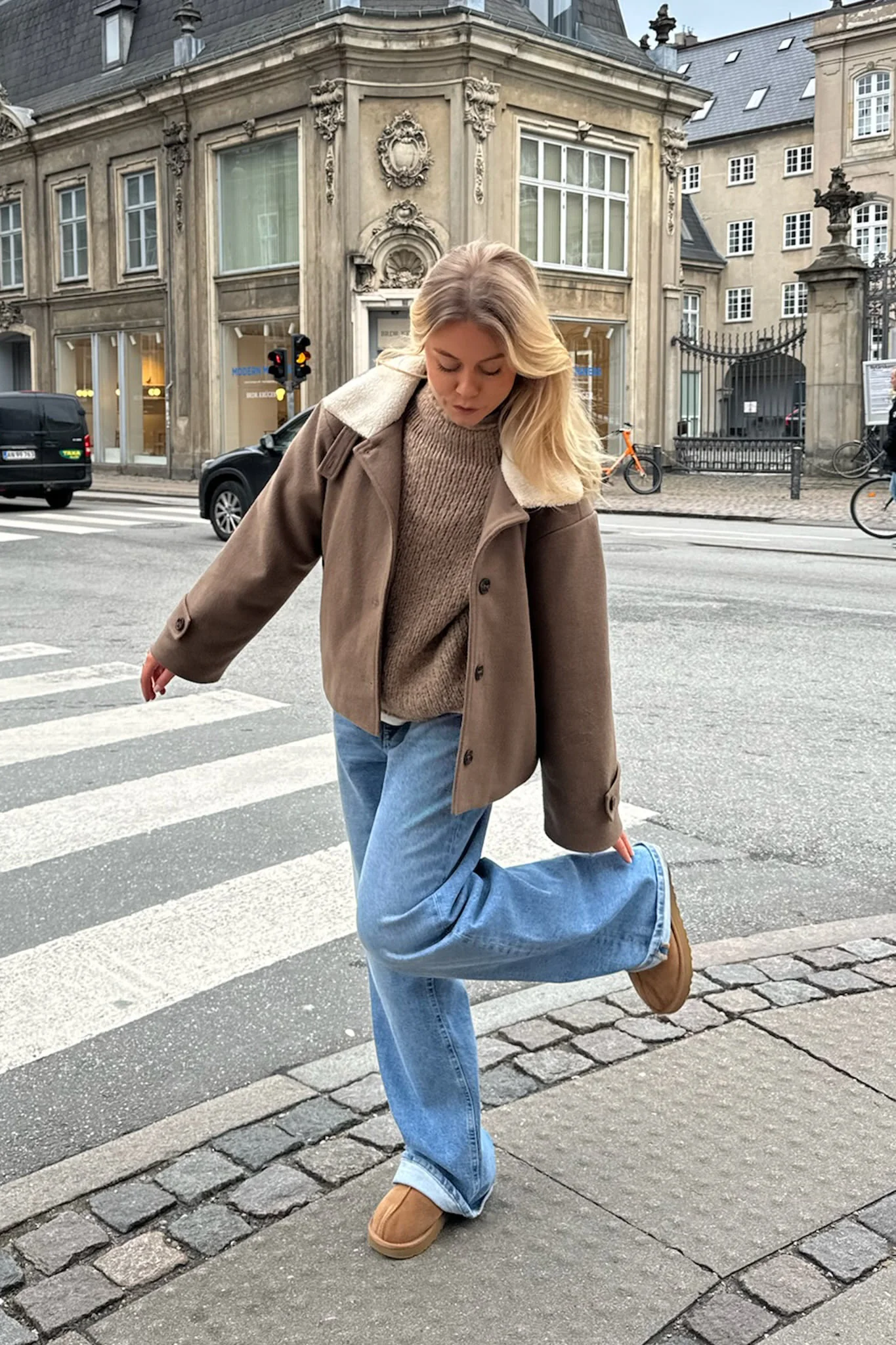 UlrikkeIC Teddy Jacket - Taupe - Image 9