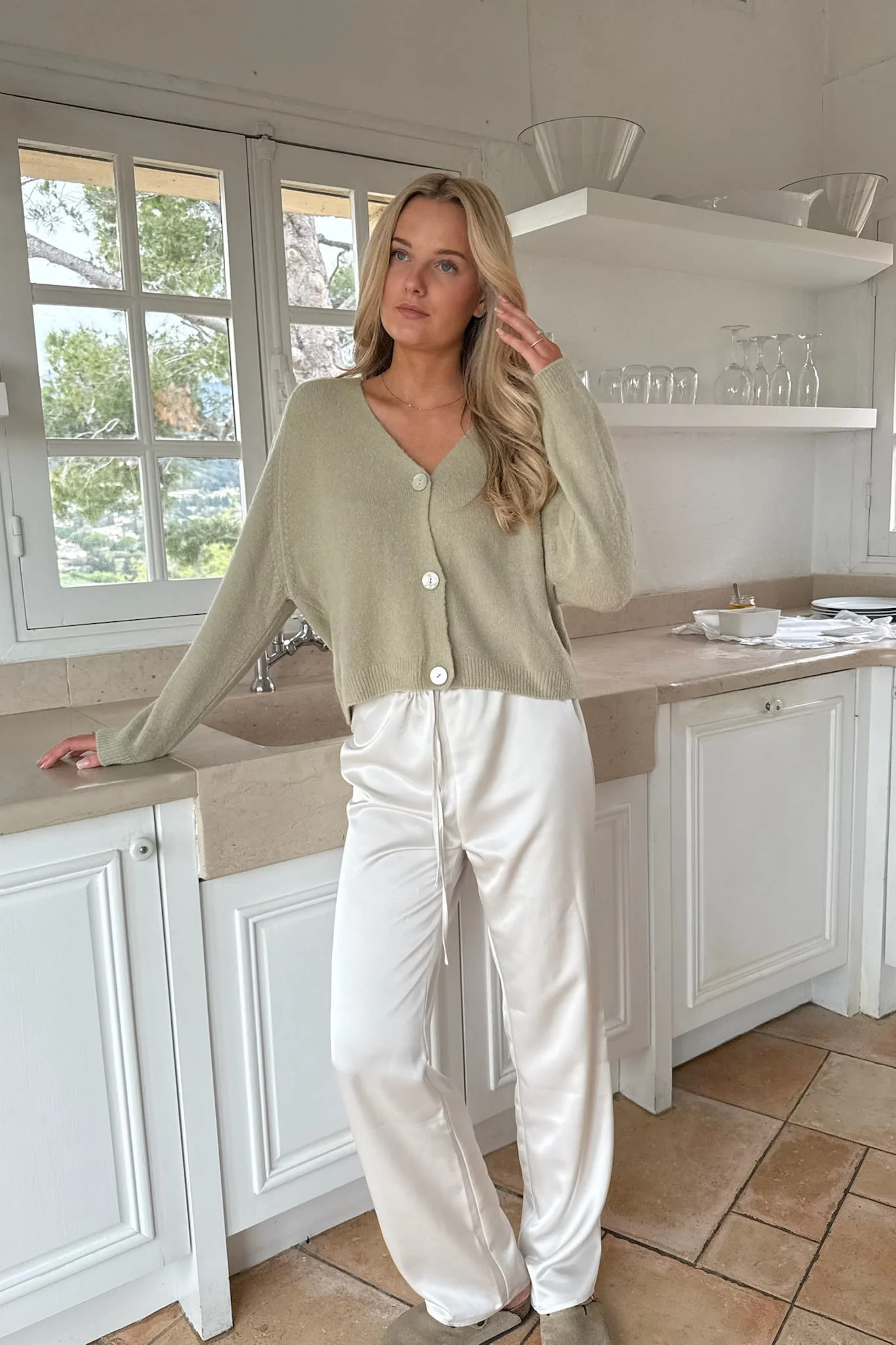 VickyIC Cardigan - Pistachio - Image 3