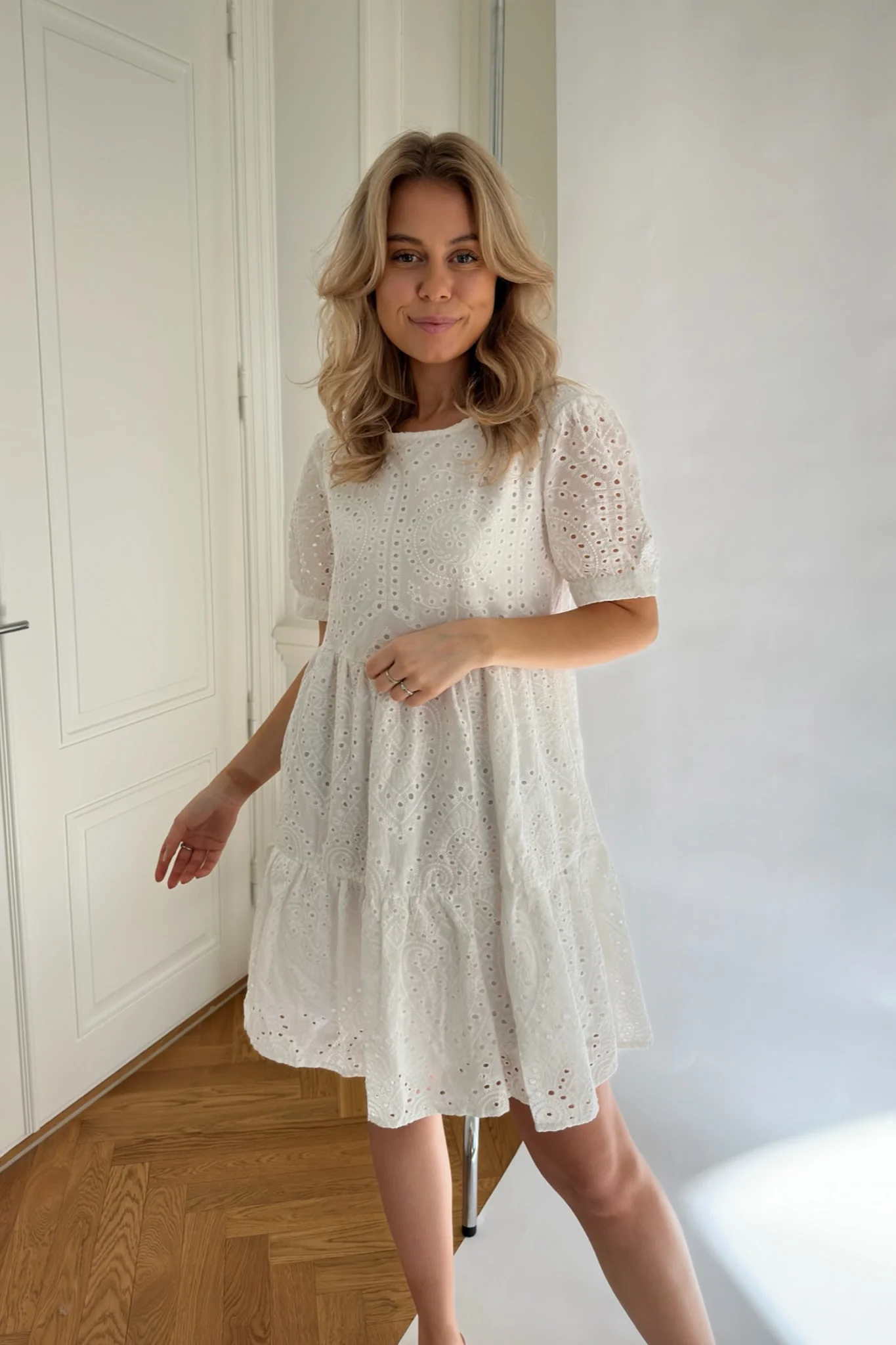 VilmaIC Dress - White Embroidery - Image 3