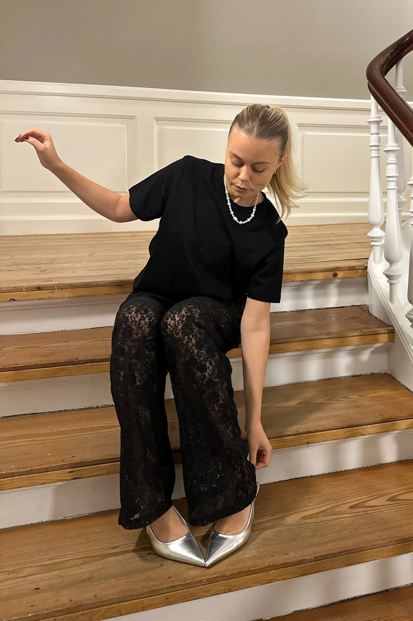 ZhannaIC Pants - Black Lace - Image 7