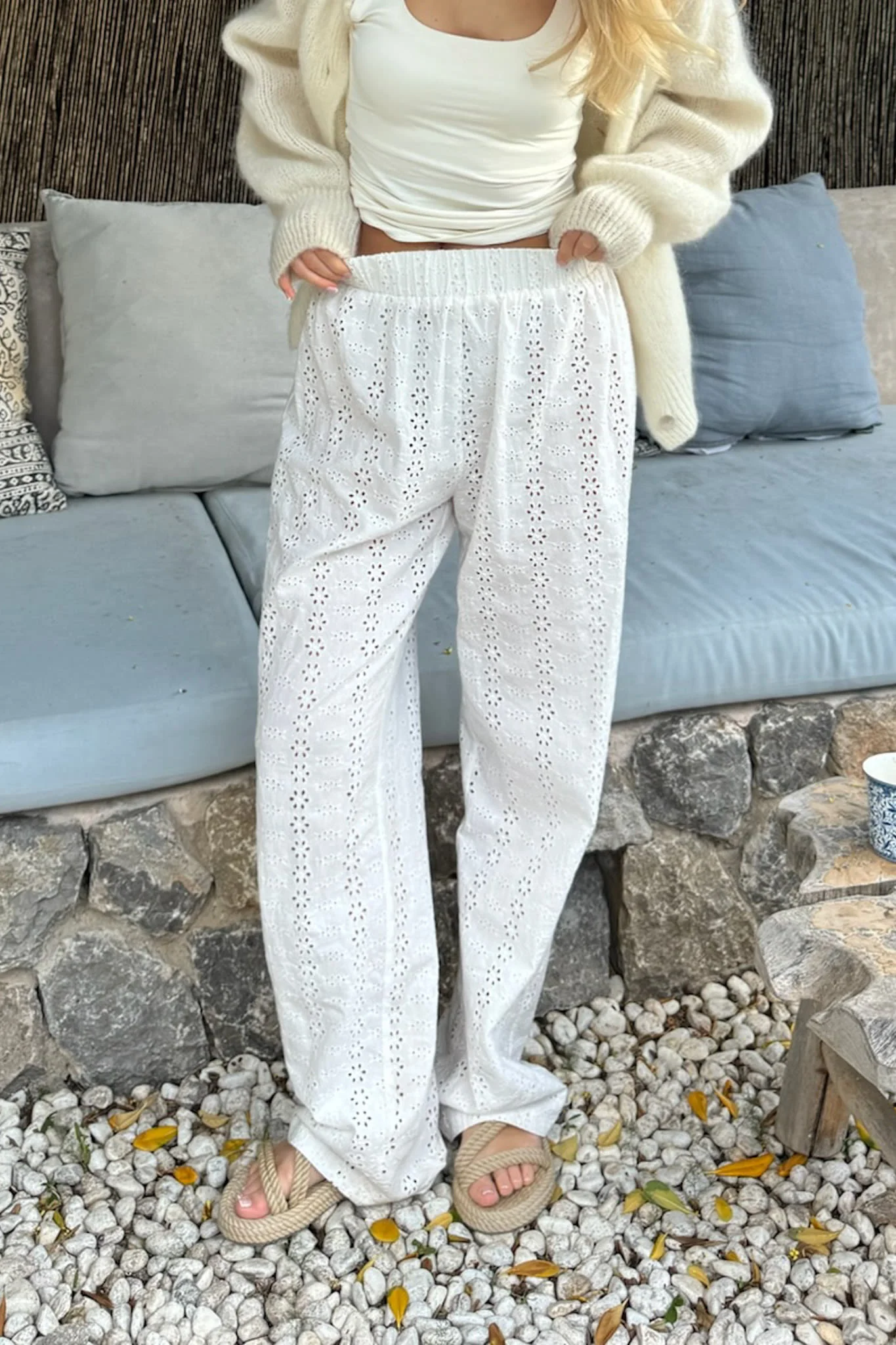 ZhannaIC Pants - White Embroidery - Image 5