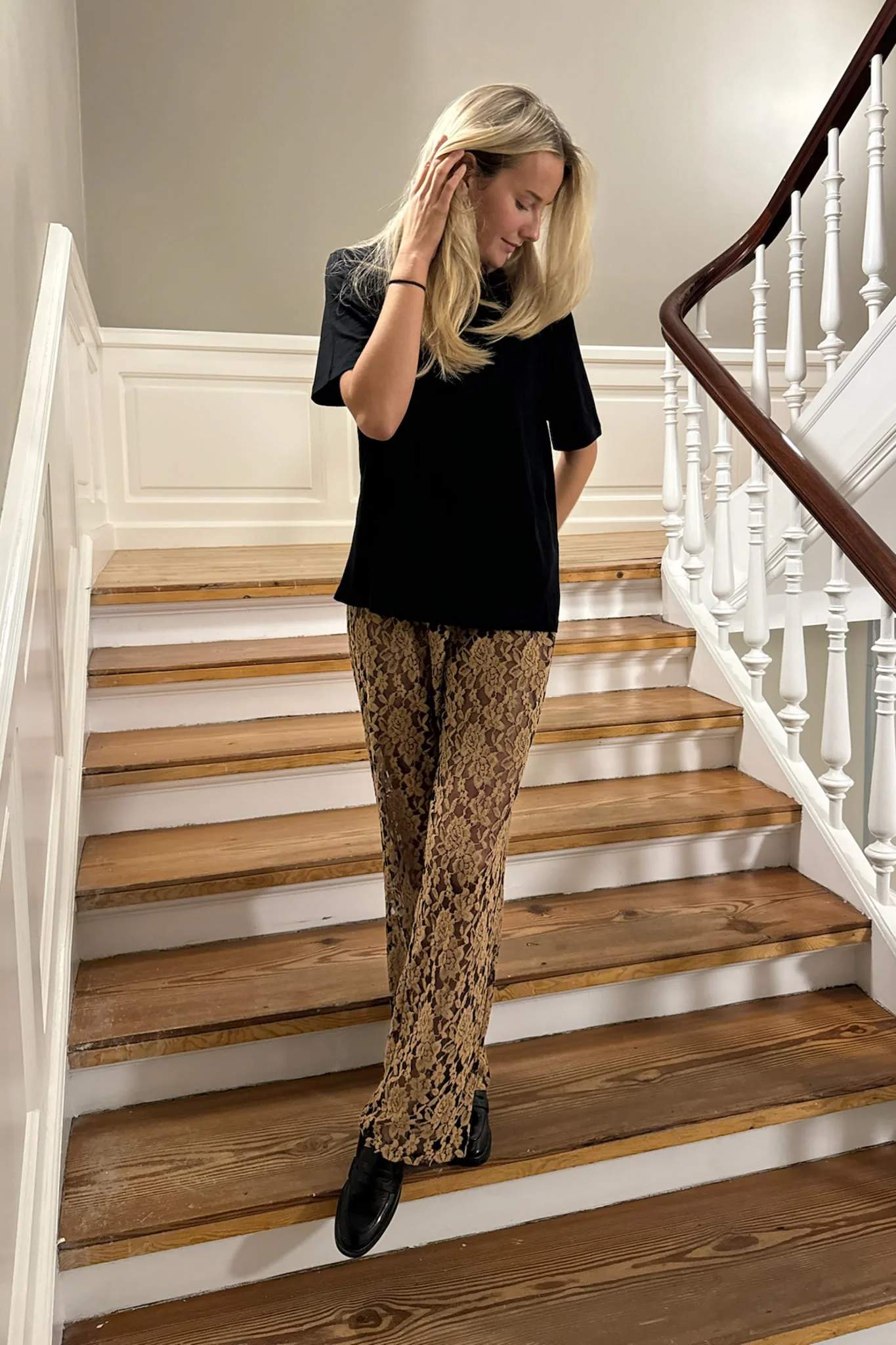 ZhannaIC Pants - Golden Beige Lace - Image 4