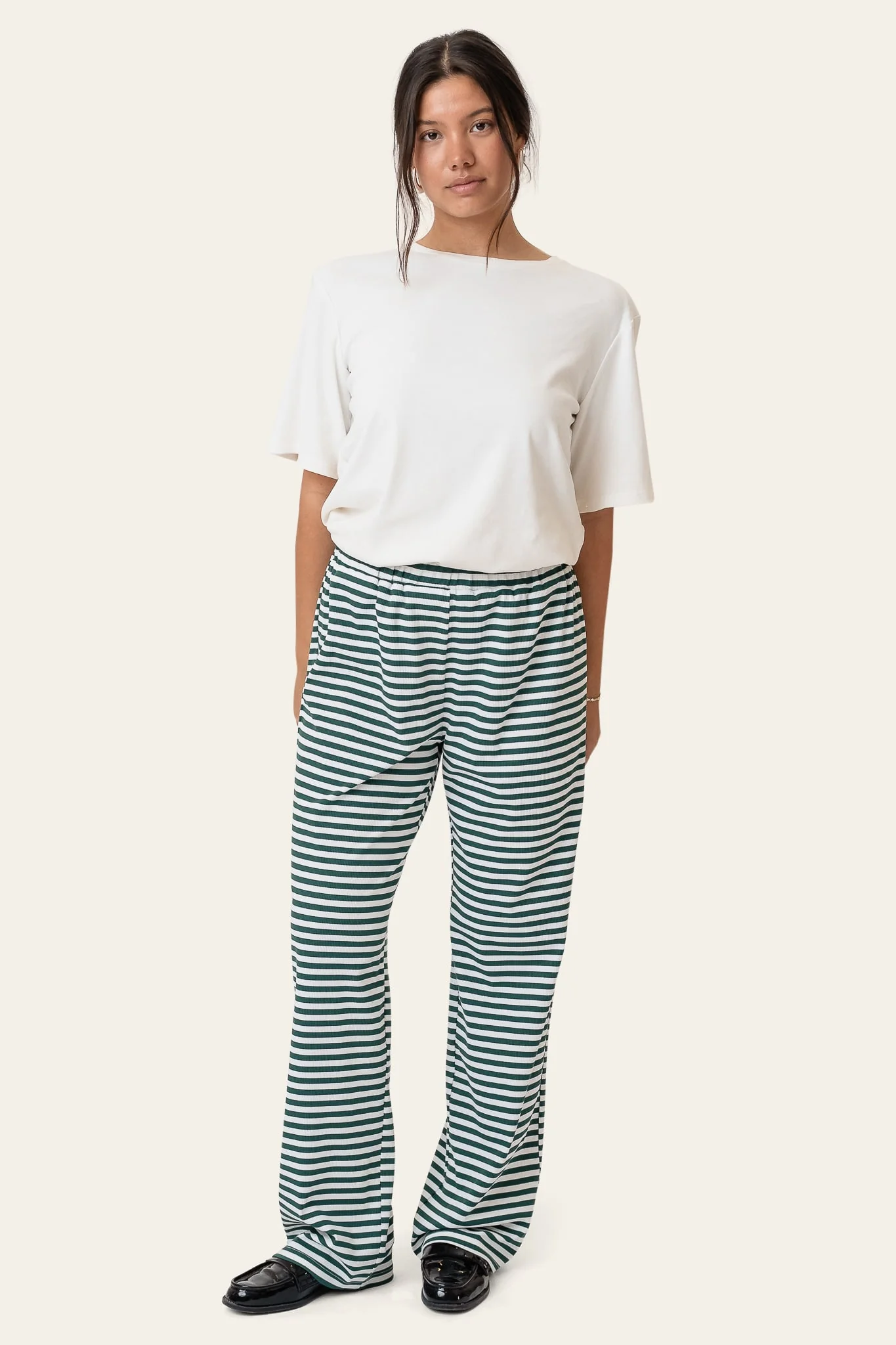 ZhannaIC Pants - Green Stripes - Image 2